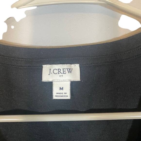 J. Crew Black Lightweight V-Neck Casual Basic Tank Top Women Sz M - Picture 4 of 5